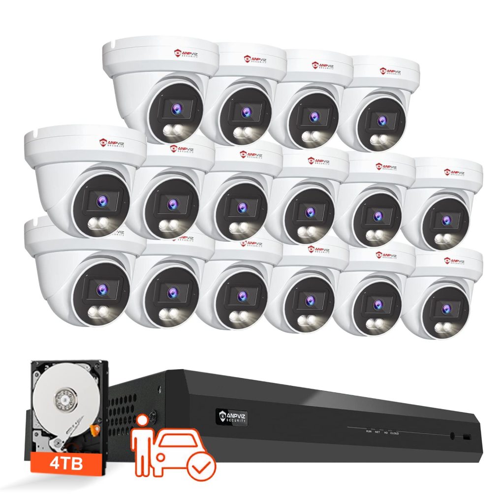 Anpviz 4K 16CH PoE Security Camera System