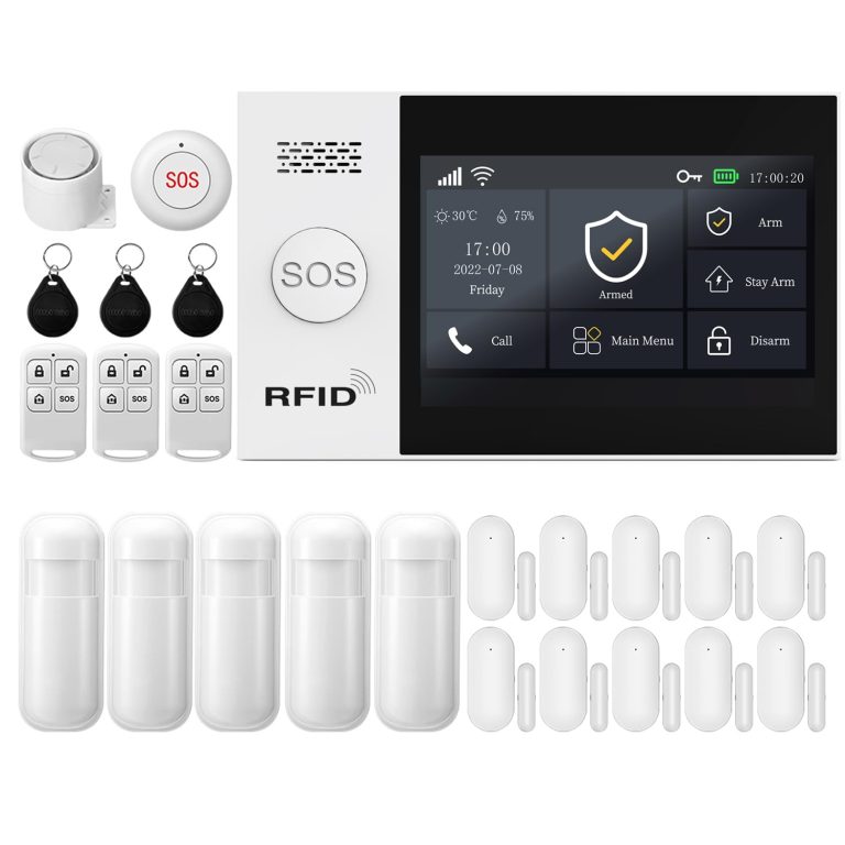 YBJ Full Touch Screen Wireless Smart Home Alarm System