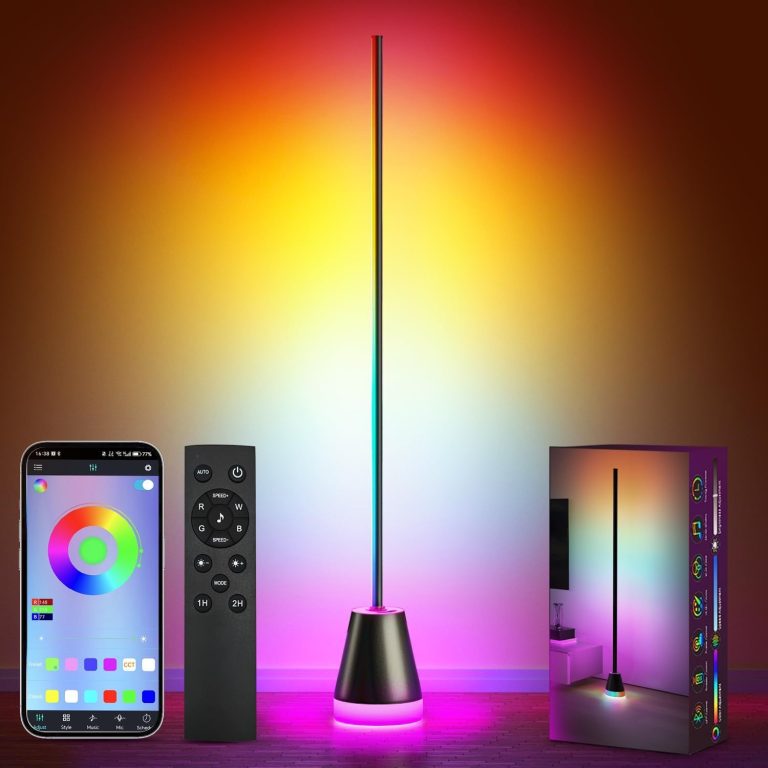 Keepsmile Smart RGB LED Corner Floor Lamp